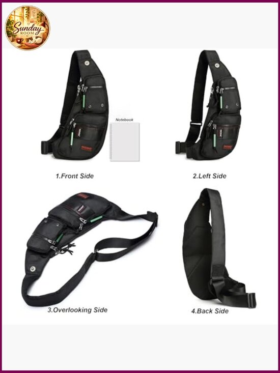 Sling Bag Crossbody Chest Shoulder Backpack Casual Daypack main image 4